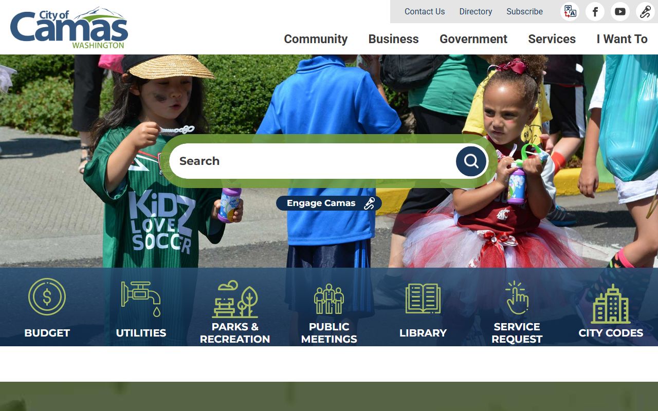 City of Camas Washington genealogy public records from the city clerk