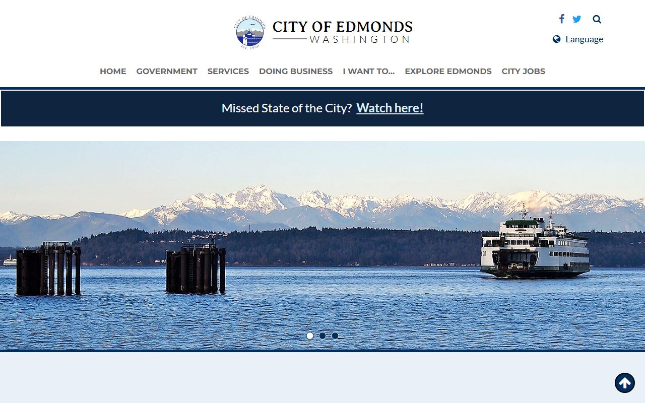 Edmonds Washington city website genealogy public records