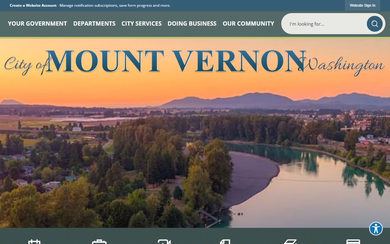 Mount Vernon city website for genealogy and public records research