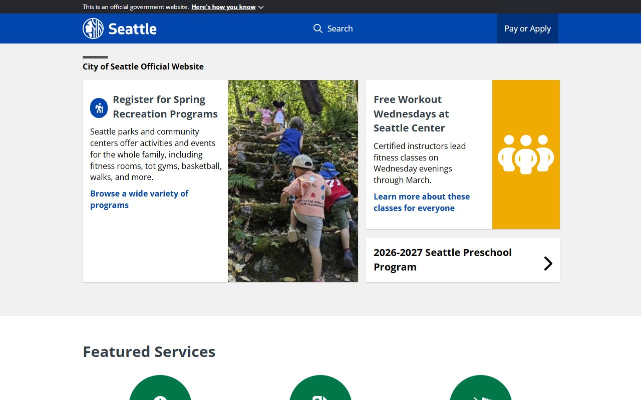 Seattle genealogy records on the Seattle city website
