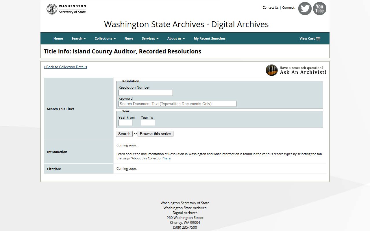 Spokane County marriage records collection at Washington State Digital Archives for genealogy research