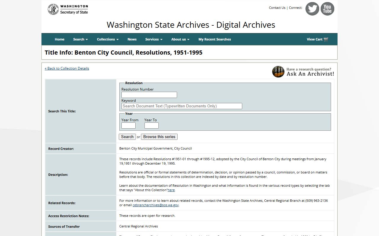 Cowlitz County Washington genealogy records digital archives