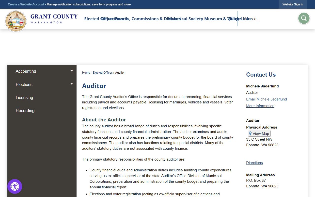 Grant County Washington genealogy records