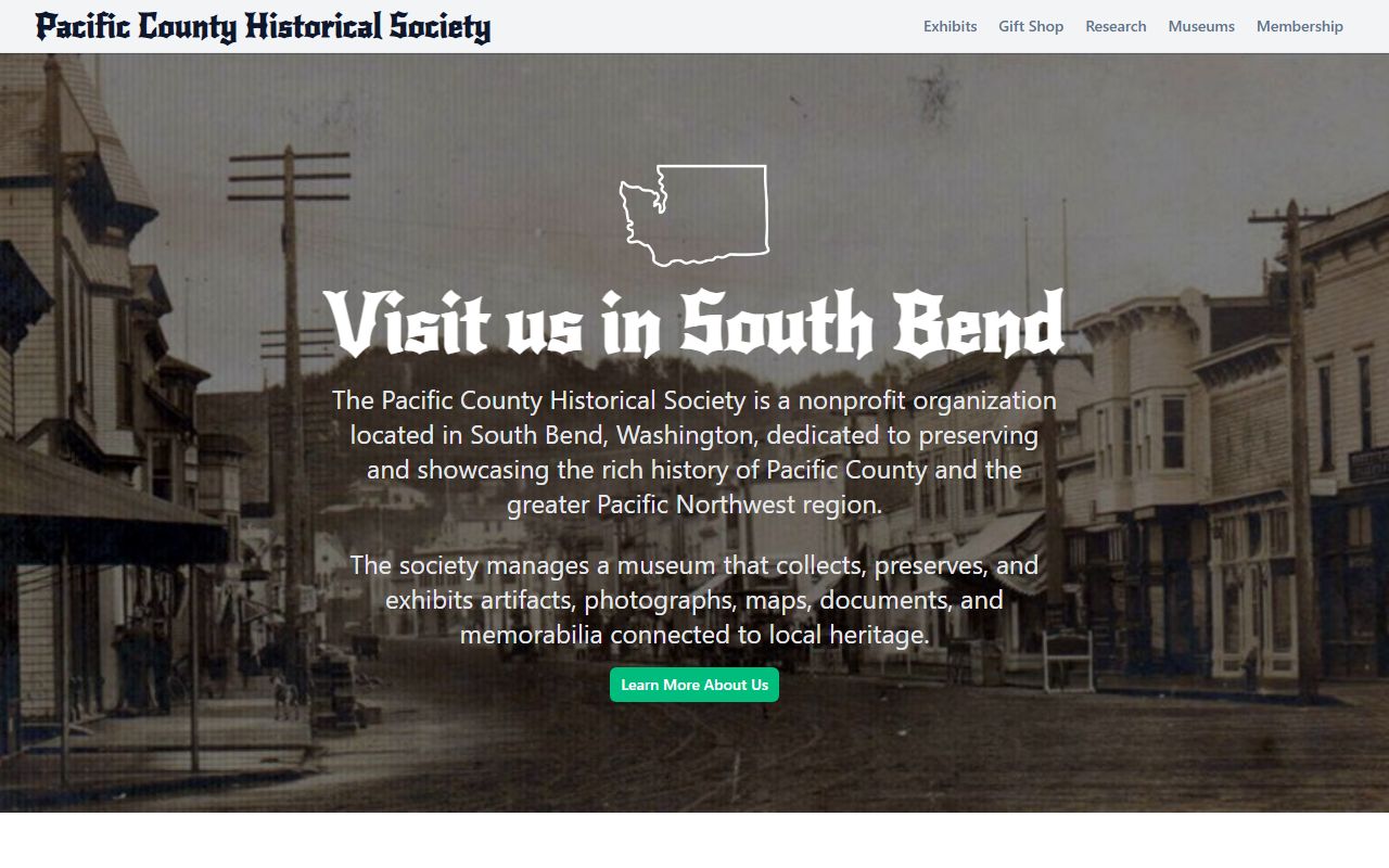 Pacific County genealogy records at the Pacific County Historical Society