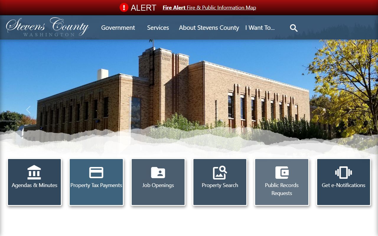 Stevens County Washington government genealogy records access